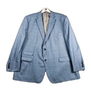 Ralph Lauren Double RL Light Blue Plaid Blazer